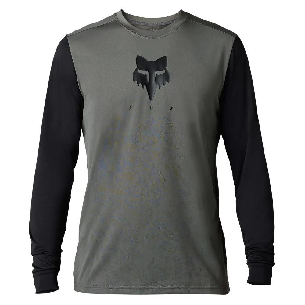Fox Ranger Tru Dri LS MTB Jersey Pewter