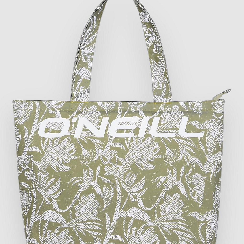 O'Neill Coastal Print Tote Bag green textured jungle