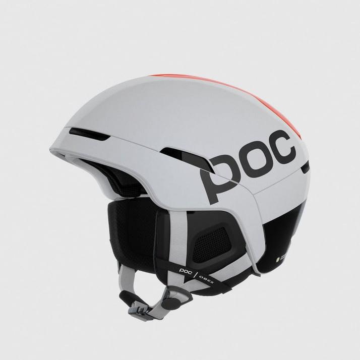 POC Obex BC MIPS Helmet - Hydrogen White/Fluorescent Orange Avip - XL