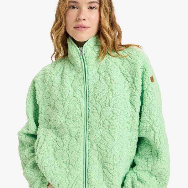 Roxy Blurry Cloud - Full Zip Relaxed Fleece For Women