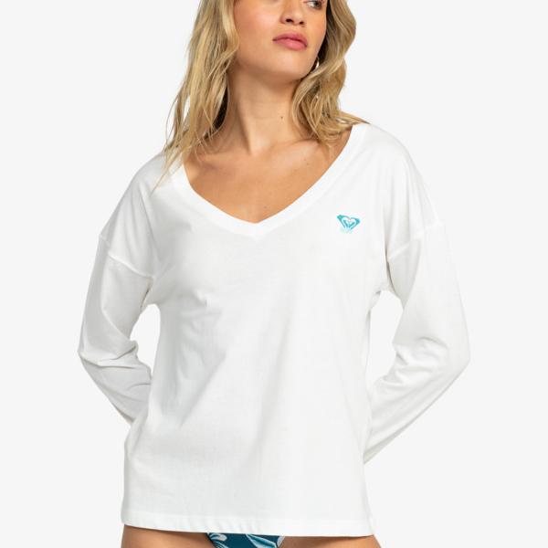 Roxy Life Love - Long Sleeve V-Neck Top For Women