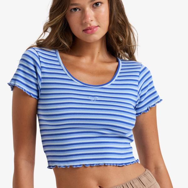 Roxy Mini Stripe - Short Sleeves T-Shirt For Women