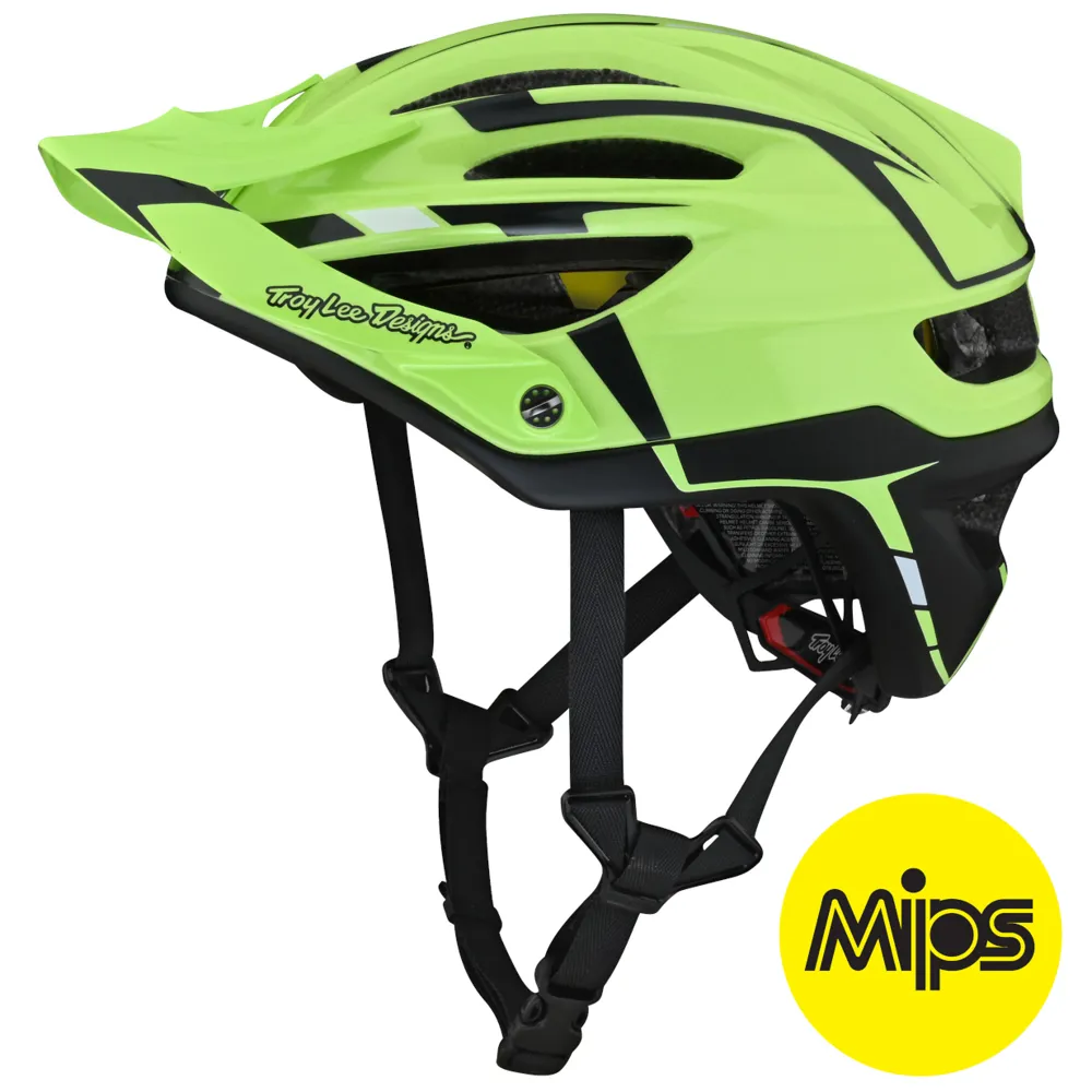 Troy Lee Designs A2 MIPS MTB Helmet Silver/Green/Grey
