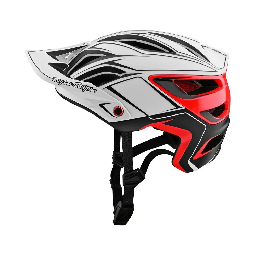 Troy Lee Designs A3 MIPS MTB Helmet Pin White/Red