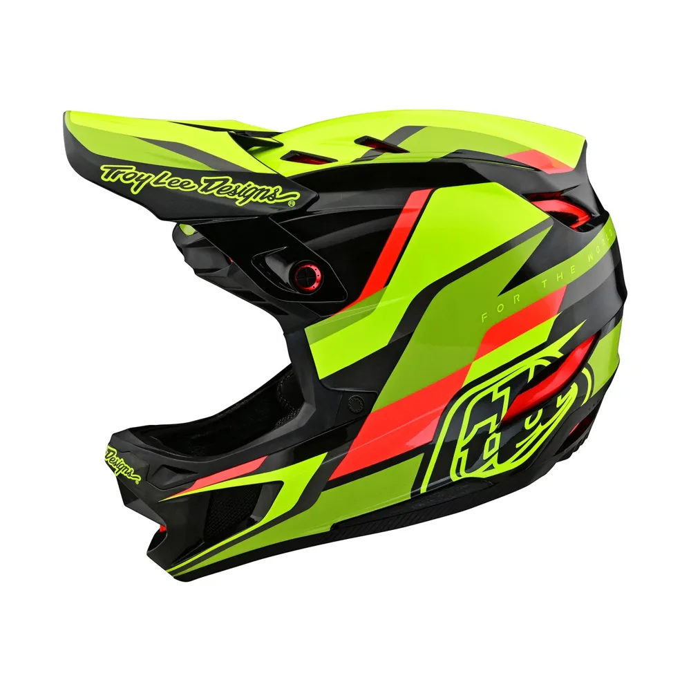 Troy Lee Designs D4 Carbon Mips Full Face Helmet Omega Black/Yellow