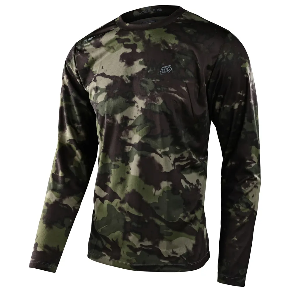 Troy Lee Designs Flowline LS MTB Jersey Covert Army Green