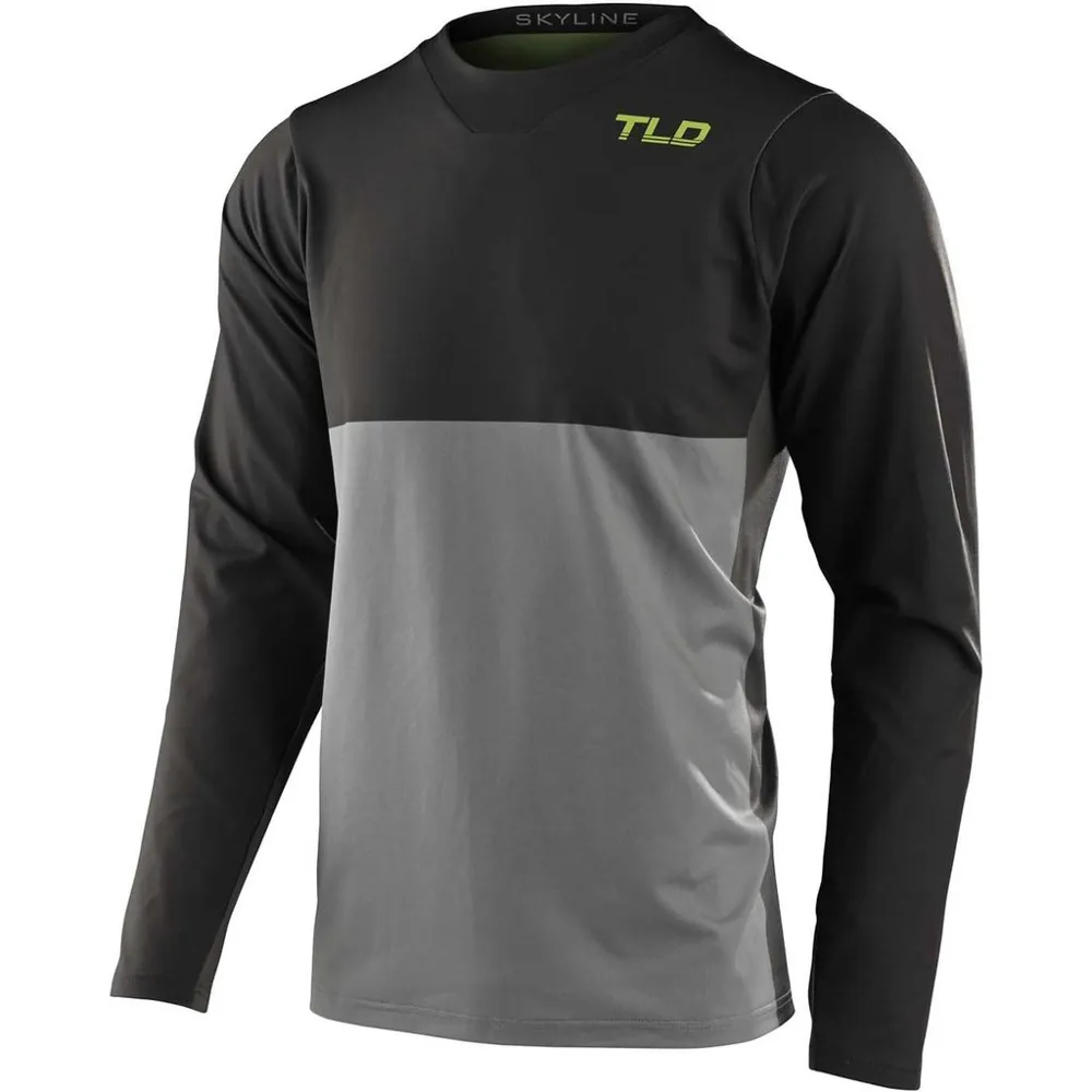 Troy Lee Designs Skyline Chill LS MTB Jersey Breaks Carbon