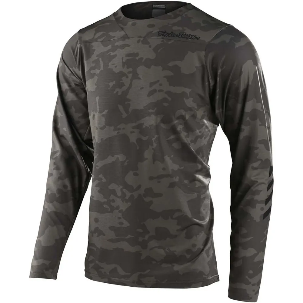 Troy Lee Designs Skyline Chill LS MTB Jersey Camo Green