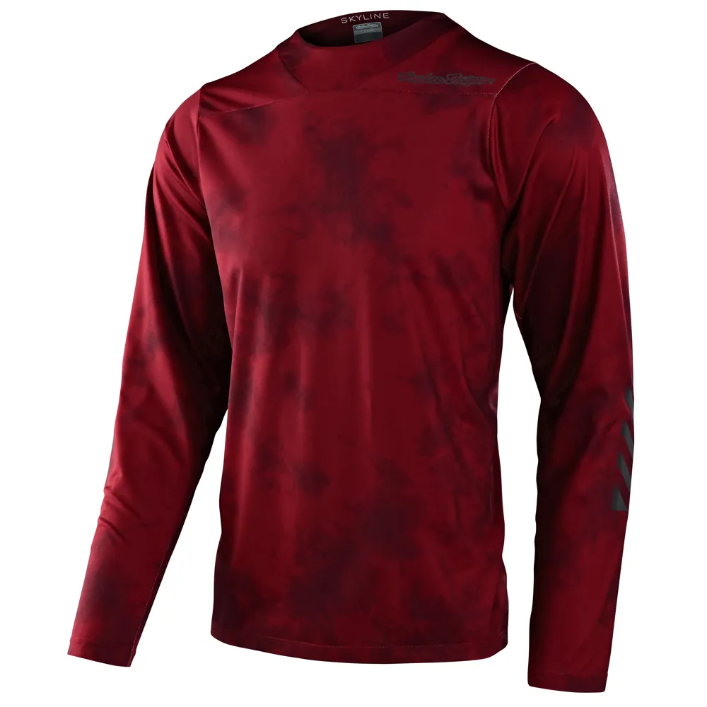 Troy Lee Designs Skyline Chill LS MTB Jersey Tie Dye Wine