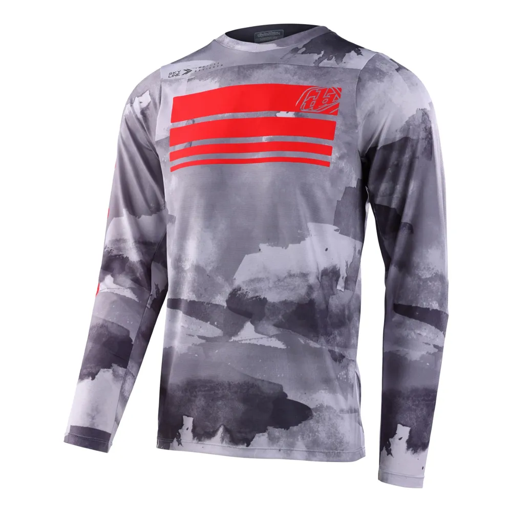 Troy Lee Designs Skyline LS MTB Jersey Blocks Cement
