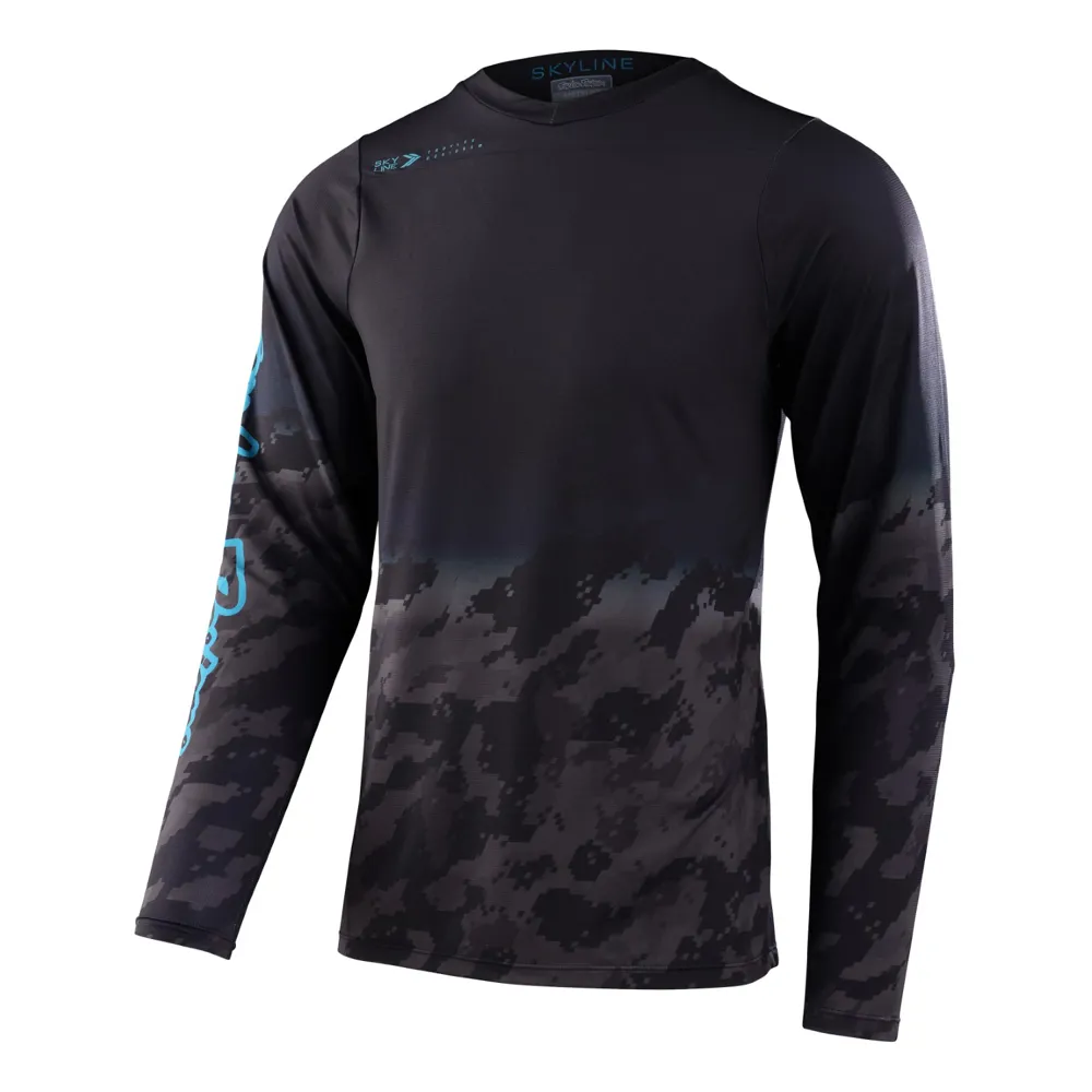 Troy Lee Designs Skyline LS MTB Jersey Fader Digi Black