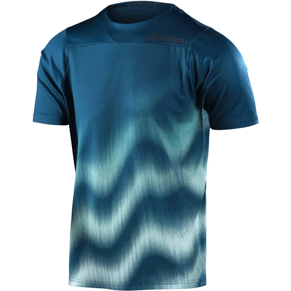 Troy Lee Designs Skyline SS MTB Jersey Wave Jungle Green