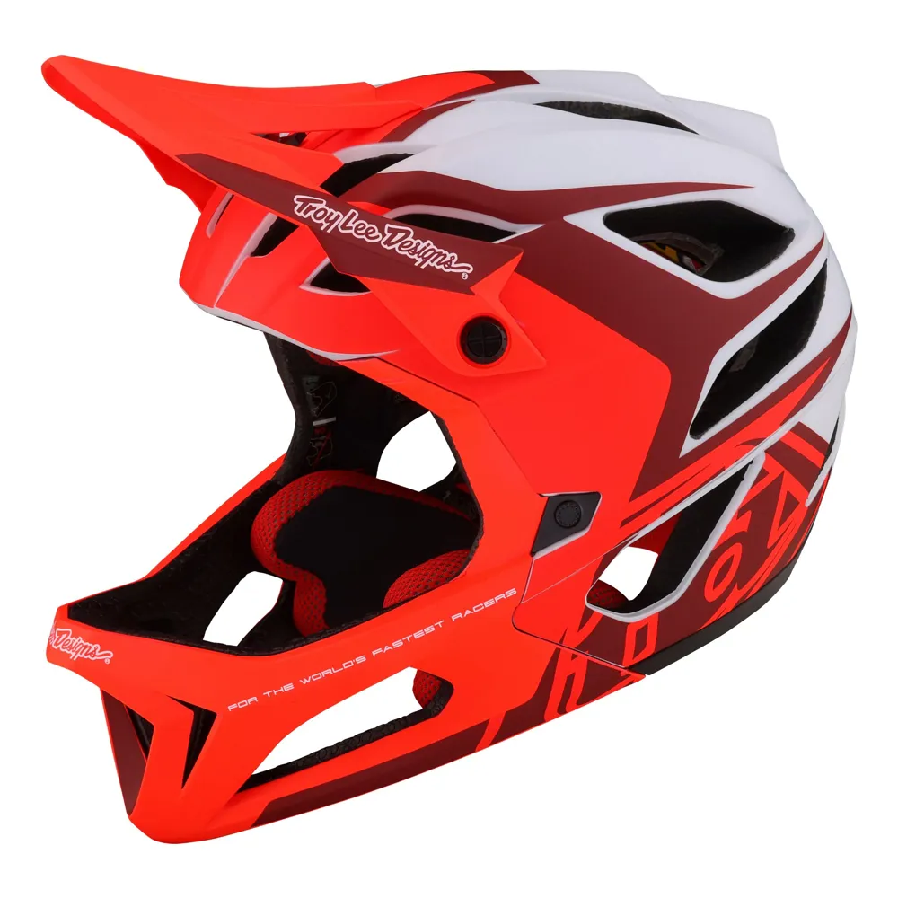 Troy Lee Designs Stage MIPS Full Face Helmet Valance Red