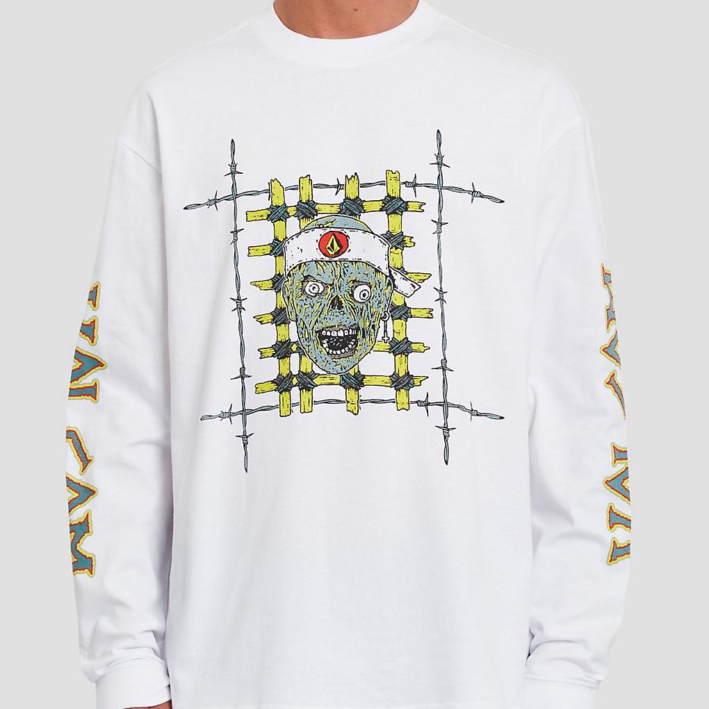Volcom Richard French Fa Long Sleeve T-Shirt white