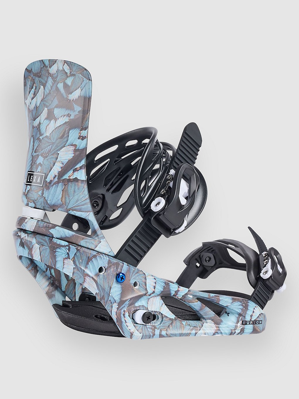 Burton Lexa 2026 Snowboard Bindings blue butterflies
