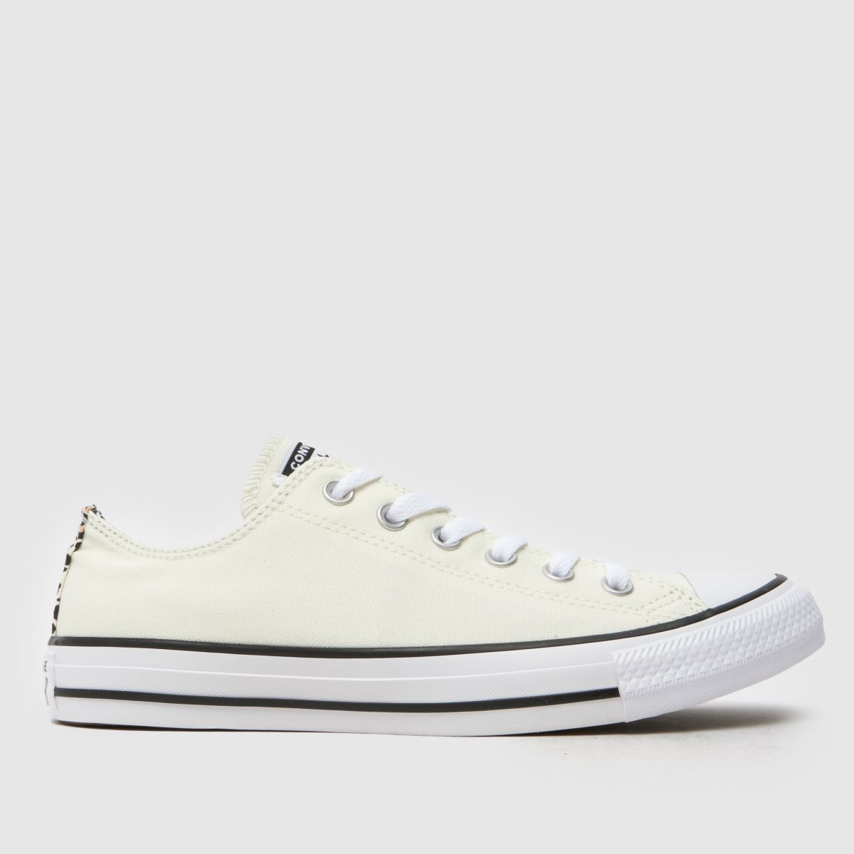 Converse All Star Ox Trainers in Off-White Multi 5 Converse All Star Ox Trainers in Off-White Multi