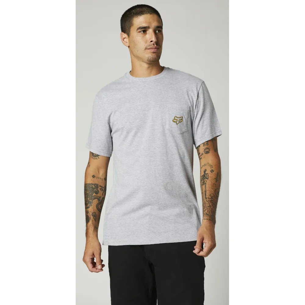 Fox Bronca SS Pocket Tee Light Heather Grey