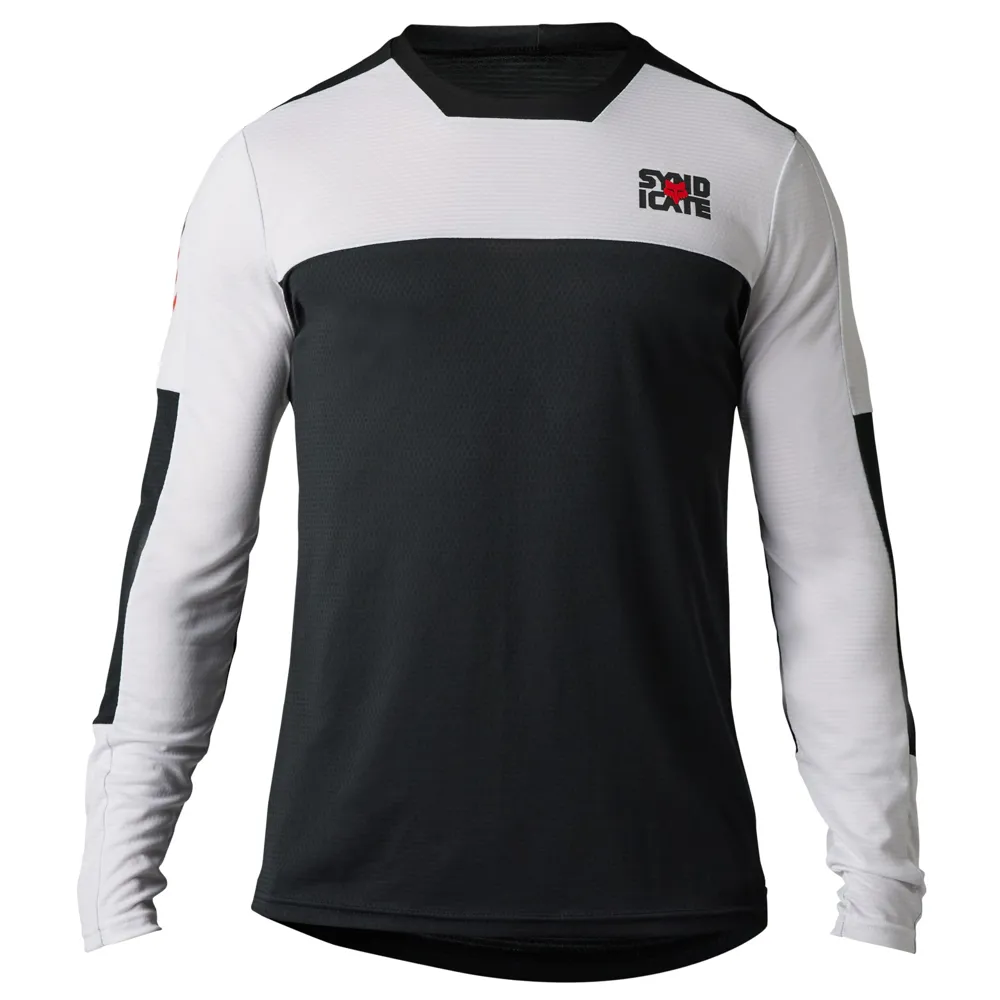 Fox Defend Syndicate LS MTB Jersey White/Black