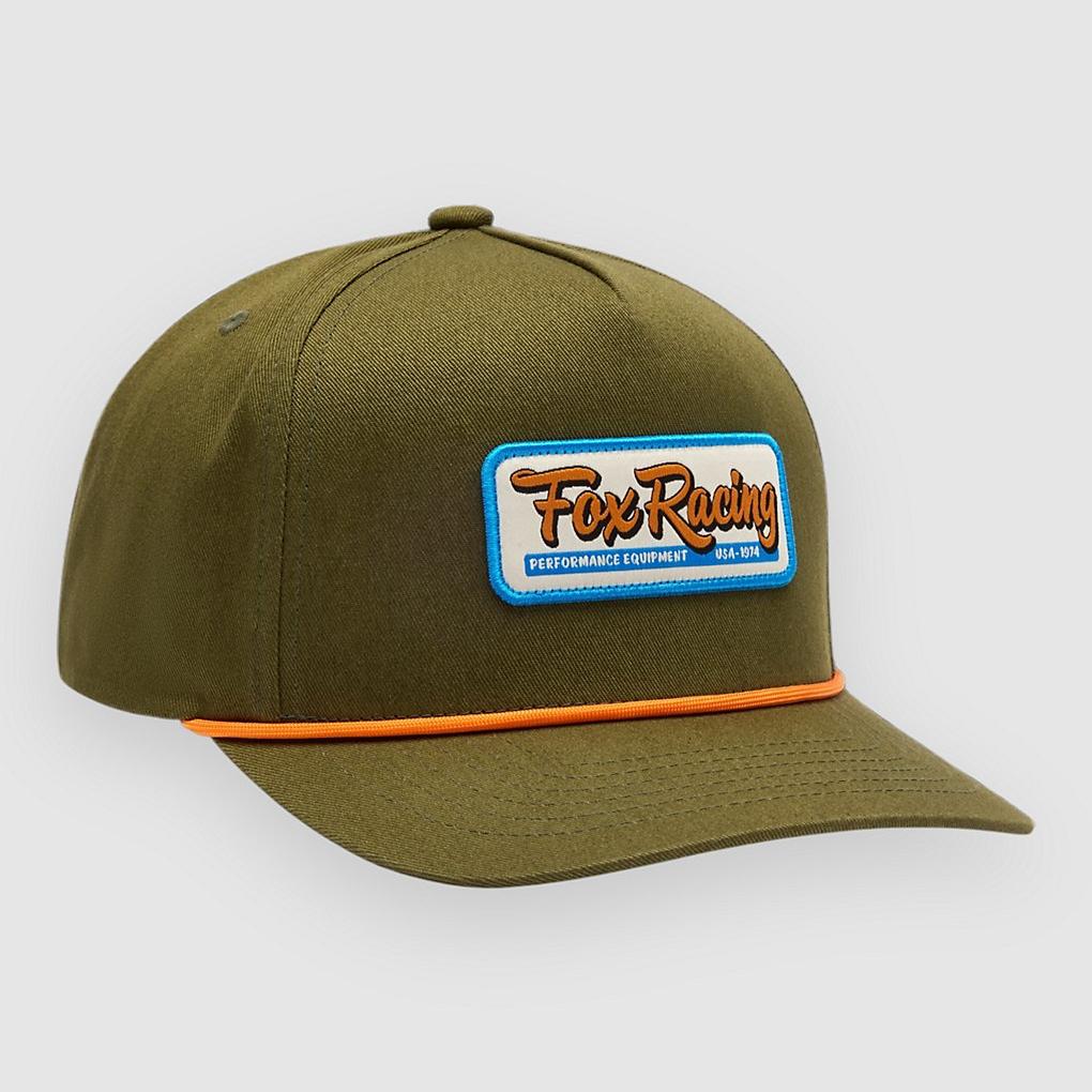 Fox Equipped Snapback Cap olive green