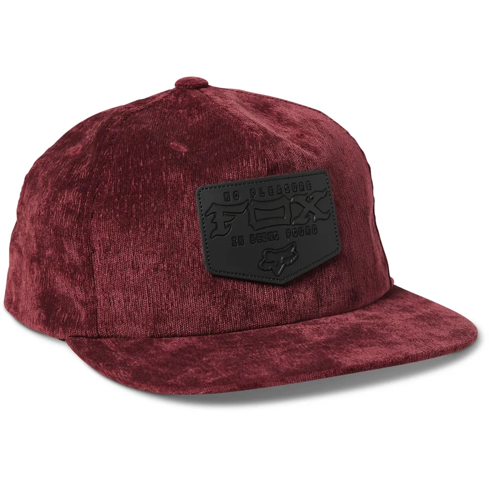 Fox Fixated Snapback Cap Dark Maroon