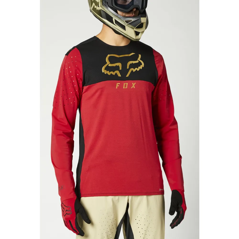 Fox Flexair Delta LS MTB Jersey Chili Red