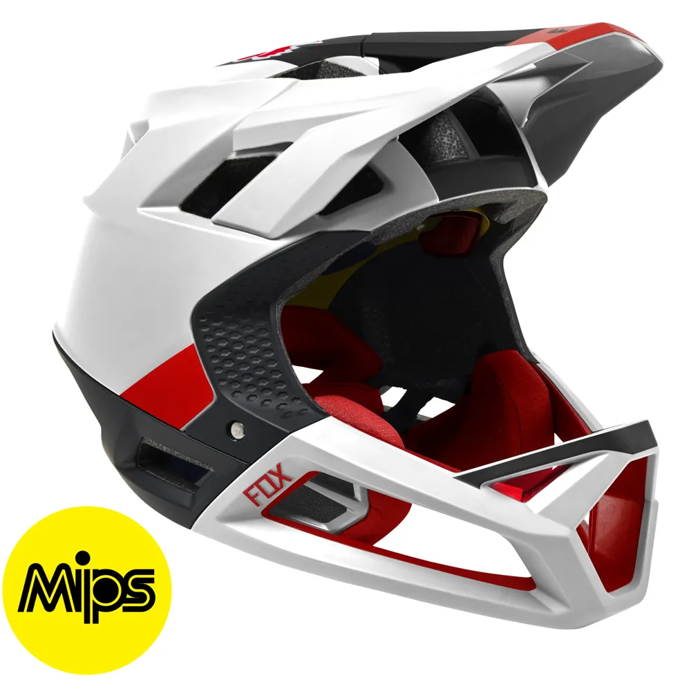 Fox Proframe FullFace MIPS MTB Helmet Blocked Black/White 1 Fox Proframe FullFace MIPS MTB Helmet Blocked Black/White