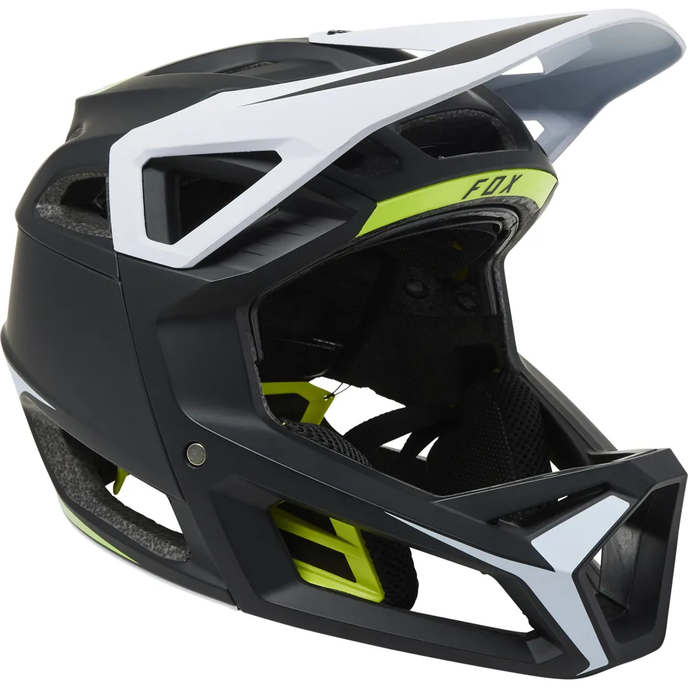 Fox Proframe RS MIPS Full Face Helmet Black/White/Yellow 1 Fox Proframe RS MIPS Full Face Helmet Black/White/Yellow