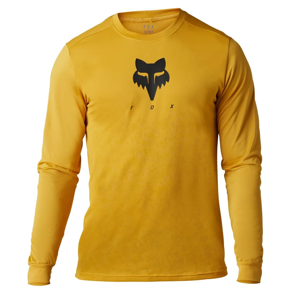 Fox Ranger Tru Dri LS MTB Jersey Daffodil