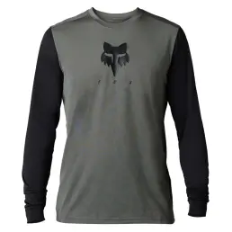 Fox Ranger Tru Dri LS MTB Jersey Pewter