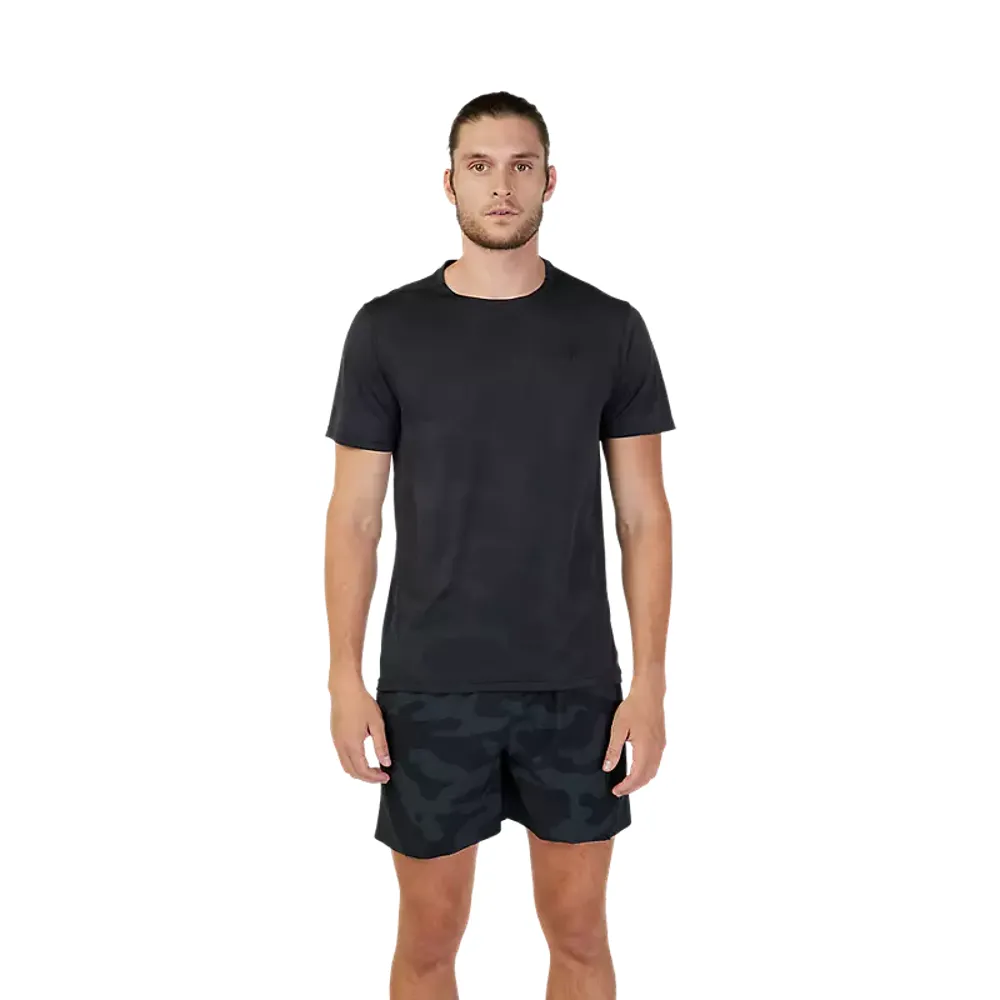 Fox Rep Jacquard Short Sleeve Top Black Camo
