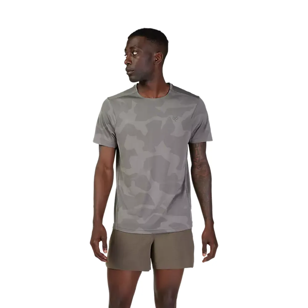 Fox Rep Jacquard Short Sleeve Top Charcoal Camo