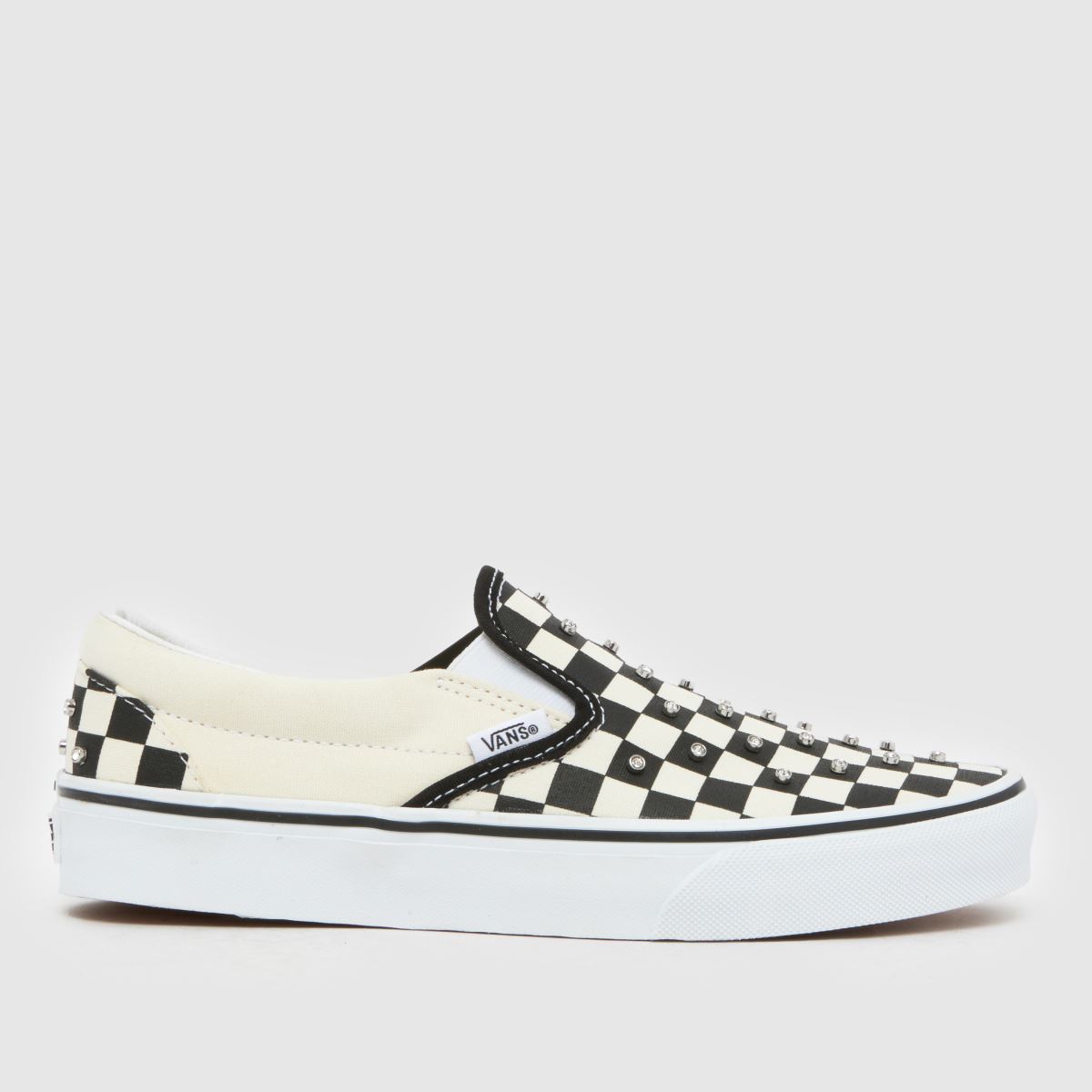 Vans Classic Slip-on Rhinestone Trainers in Black & White