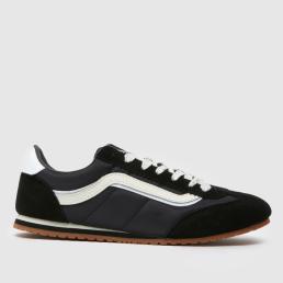 Vans Super Lowpro Trainers in Black & White