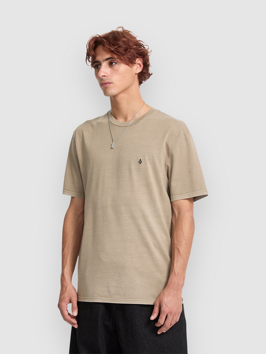 Volcom Solid Stone Emb T-Shirt brindle 8 Volcom Solid Stone Emb T-Shirt brindle