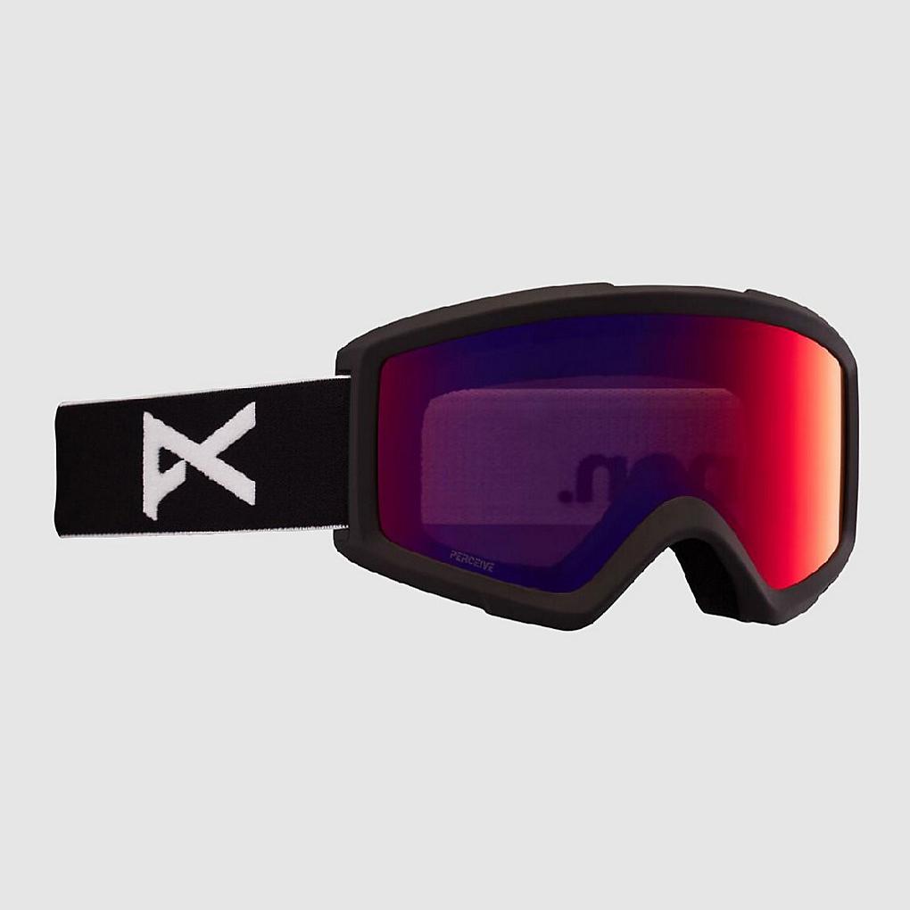 Anon Helix 2 Black +Bonus Lens Goggle perceive sunny red+amber
