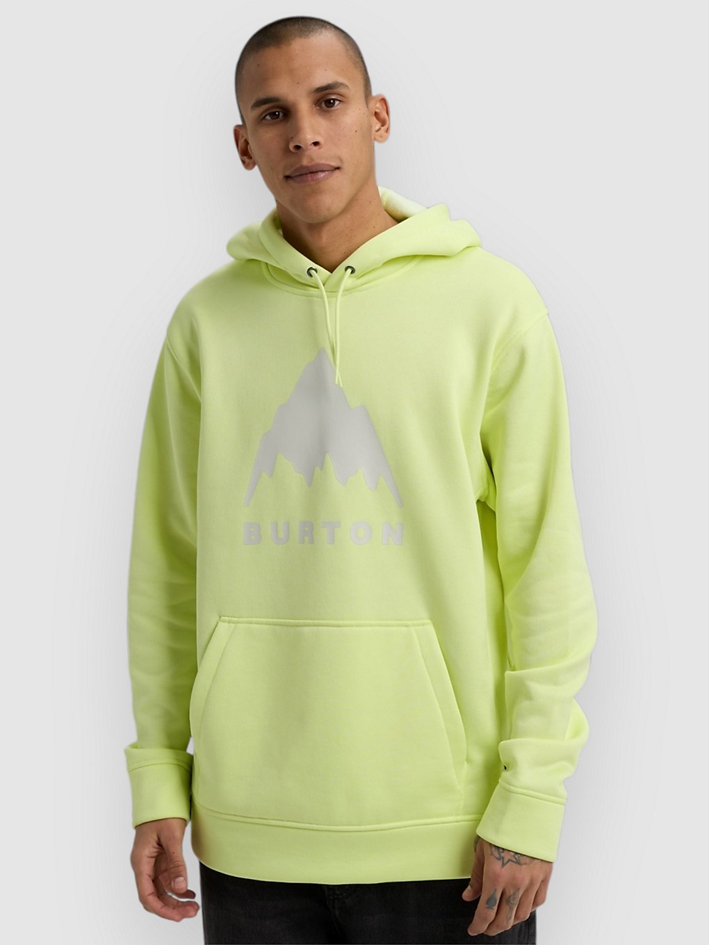 Burton Oak Hoodie glow yellow grn htr