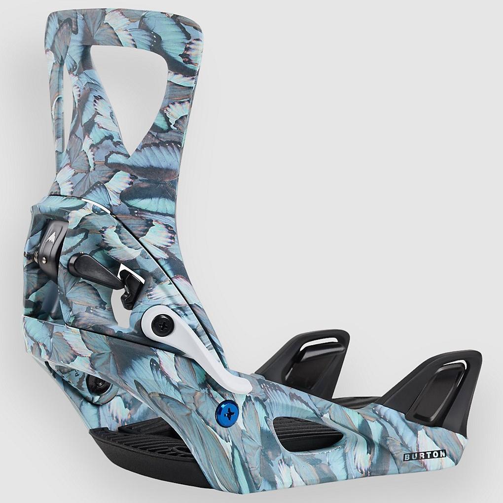 Burton Womens 2025 Step On Bindings blue butterflies 5 Burton Womens 2025 Step On Bindings blue butterflies