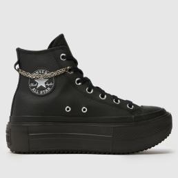 Converse All Star Double Stack Trainers in Black