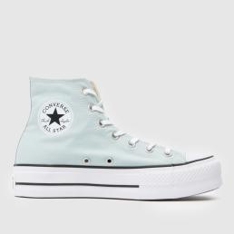 Converse All Star Lift Hi Trainers in Pale Blue