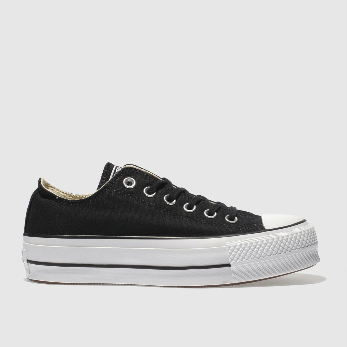 Converse All Star Lift Ox Trainers in Black & White