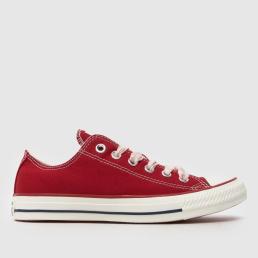Converse All Star Ox Trainers in Red