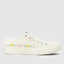 Converse All Star Ox Trainers in White Multi
