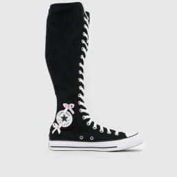 Converse All Star XXHi Trainers in Black & pink