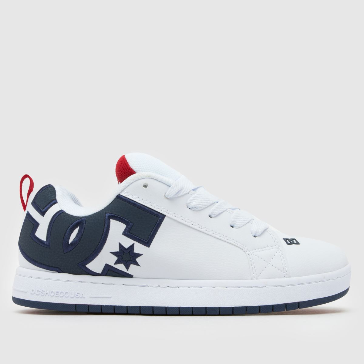 DC Court Graffik Trainers in White & Navy 2 DC Court Graffik Trainers in White & Navy