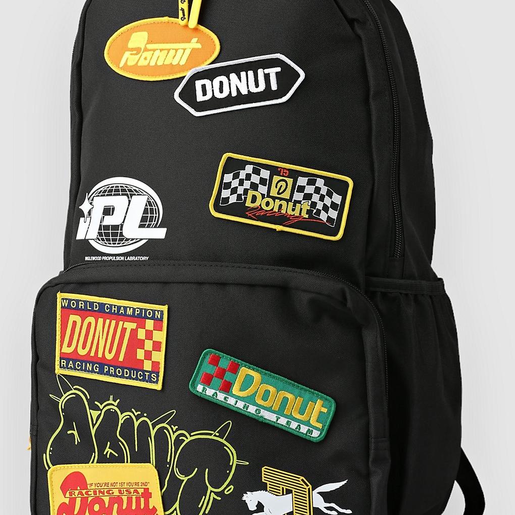 Donut Black Patch Backpack black