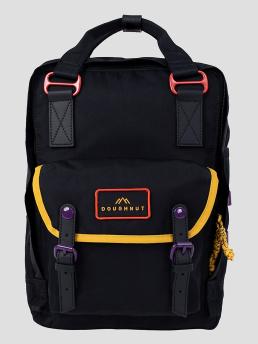 Doughnut Macaroon Happy Camper Backpack black