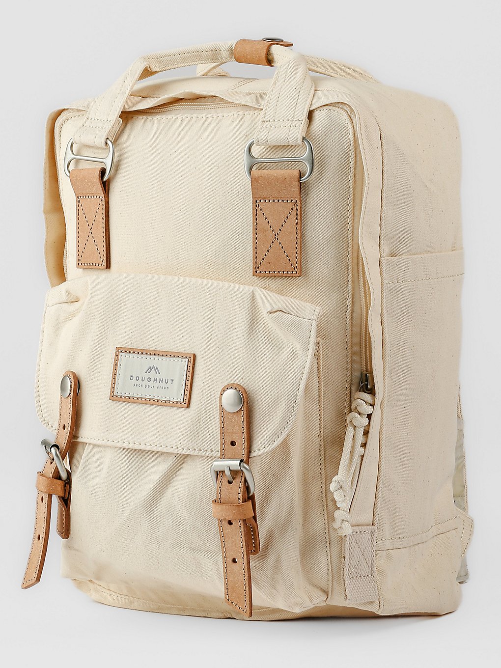 Doughnut Macaroon Organic Cotton Series Backpack beige