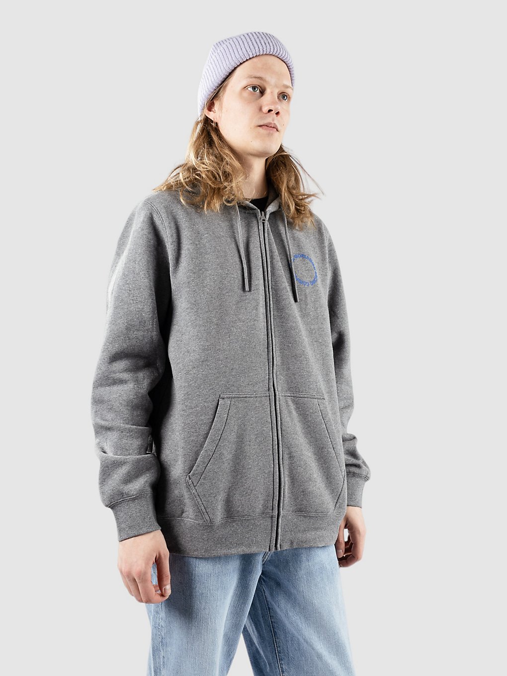 Fox Next Level Zip Hoodie heather graphite