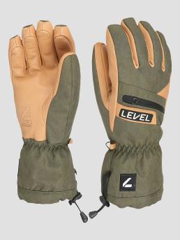 Level Switchback Gloves olive green
