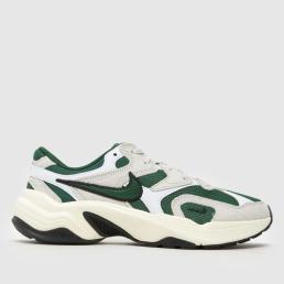 Nike AL8 Trainers in White & Green